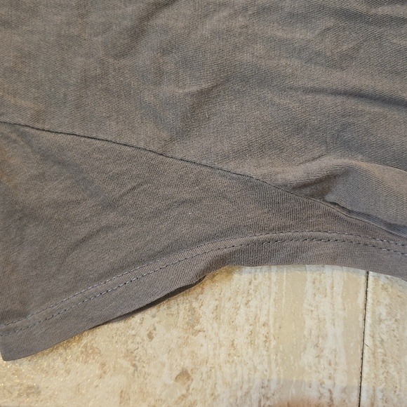 Marc by Marc Jacobs Army Green/Black Stripe Cap Sleeve Cotton Tee - Picture 4 of 7